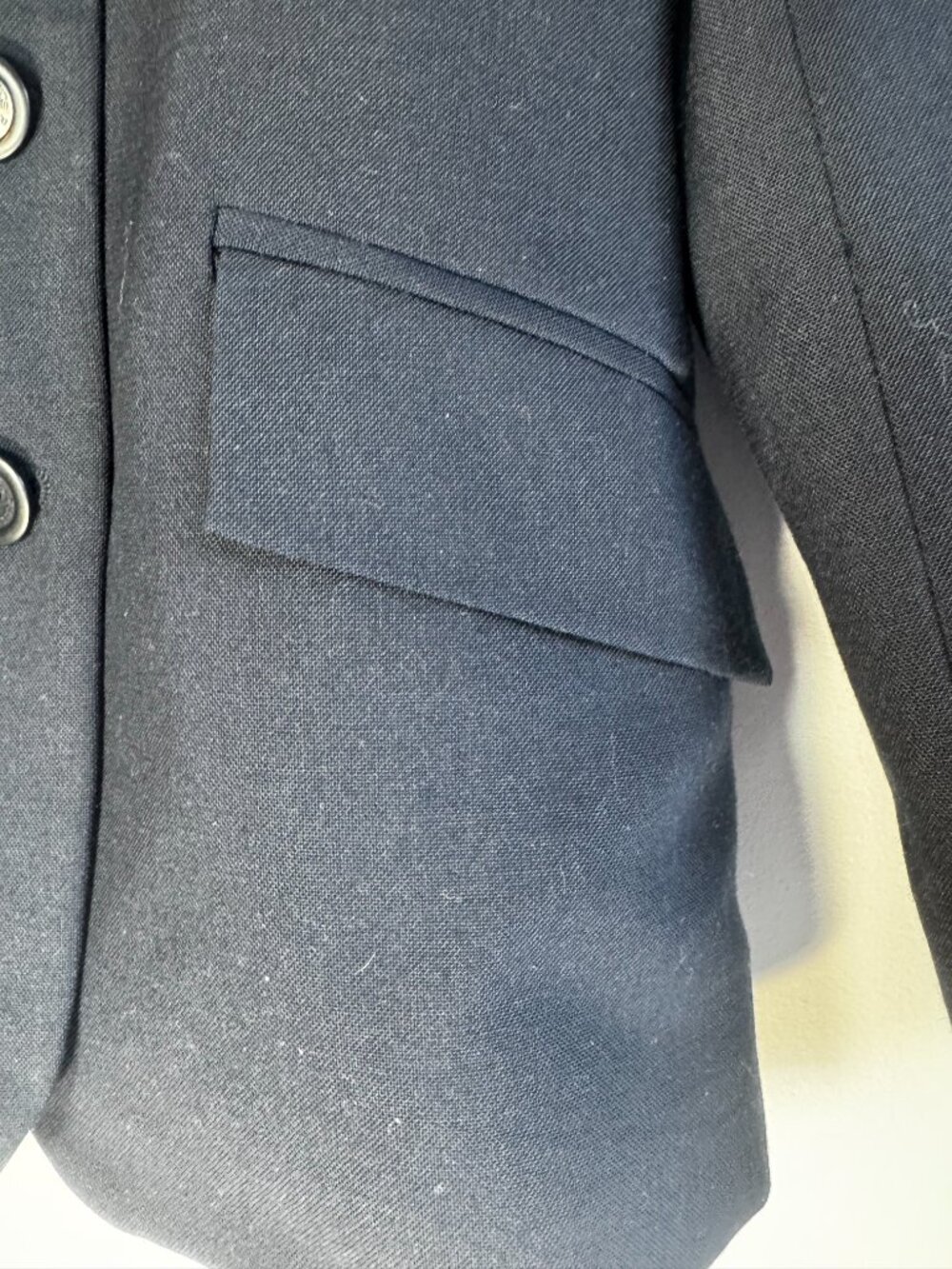 RJ Classics Essentials JR Navy Tailored Preppy Equestrian Show Coat - Youth 8R - Picture 3 of 8